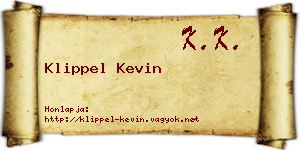 Klippel Kevin névjegykártya